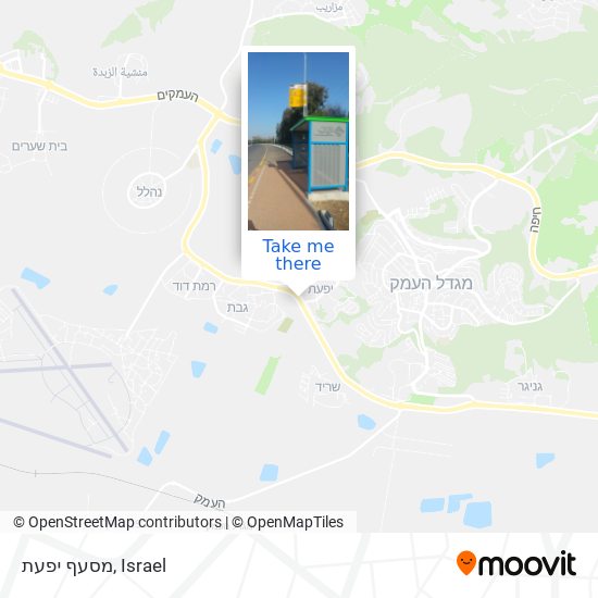 מסעף יפעת map
