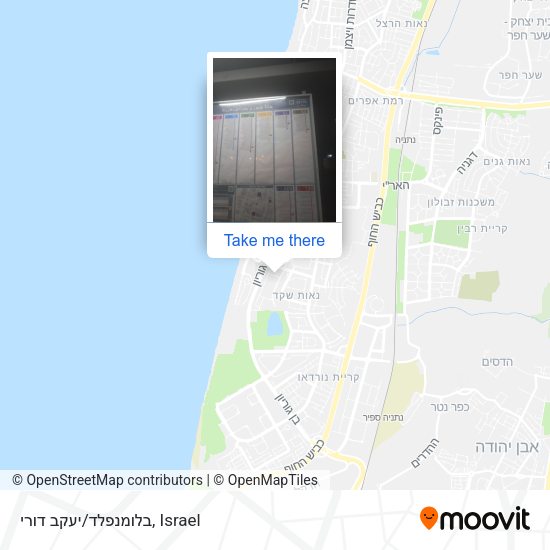 בלומנפלד/יעקב דורי map