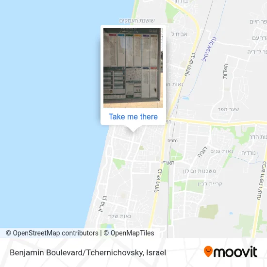 Benjamin Boulevard / Tchernichovsky map