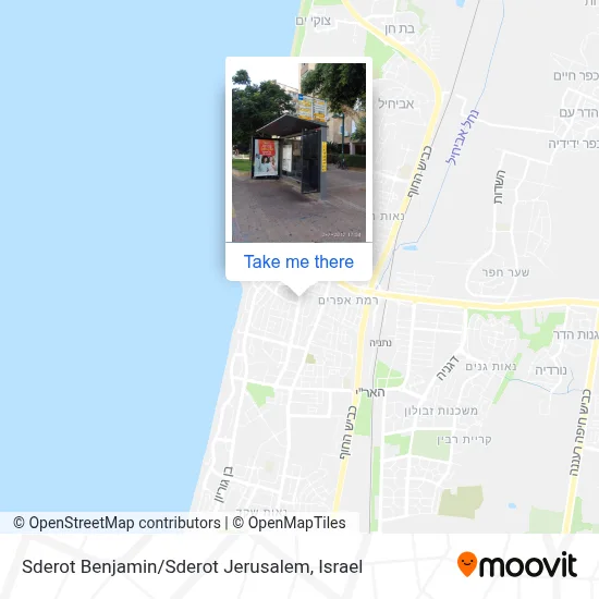 Sderot Benjamin / Sderot Jerusalem map