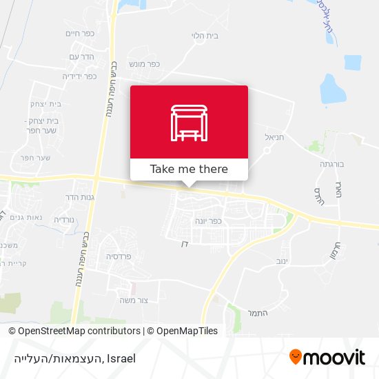 העצמאות/העלייה map