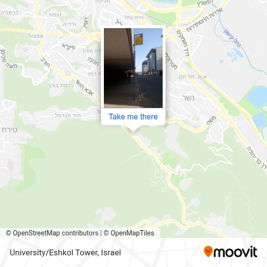 University/Eshkol Tower map