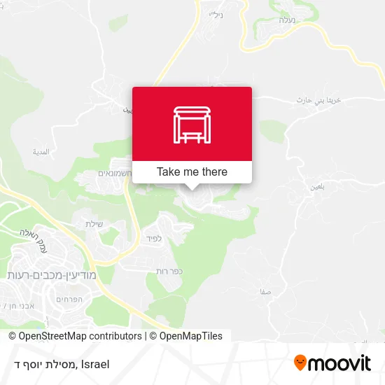 Карта מסילת יוסף ד