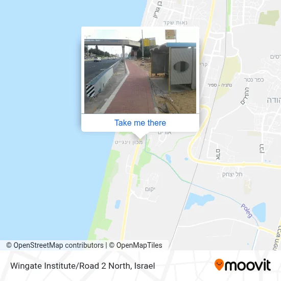 Wingate Institute/Road 2 North map