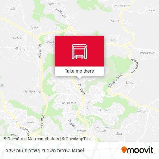 Карта שדרות משה דיין/שדרות נווה יעקב