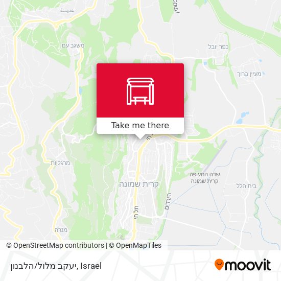 יעקב מלול/הלבנון map