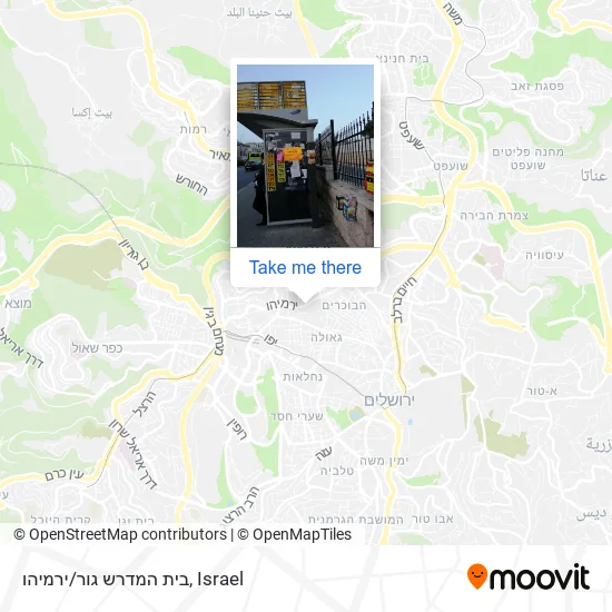 Карта בית המדרש גור/ירמיהו