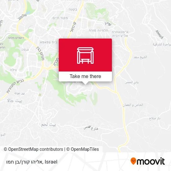 Карта אליהו קורן/בן חמו