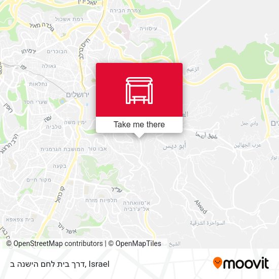 דרך בית לחם הישנה ב map