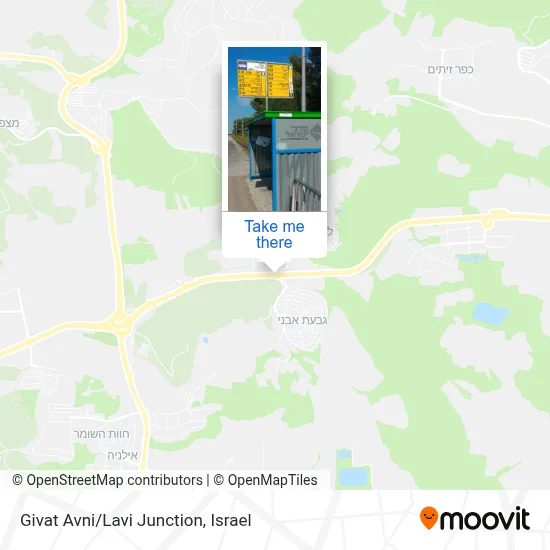 Givat Avni/Lavi Junction map