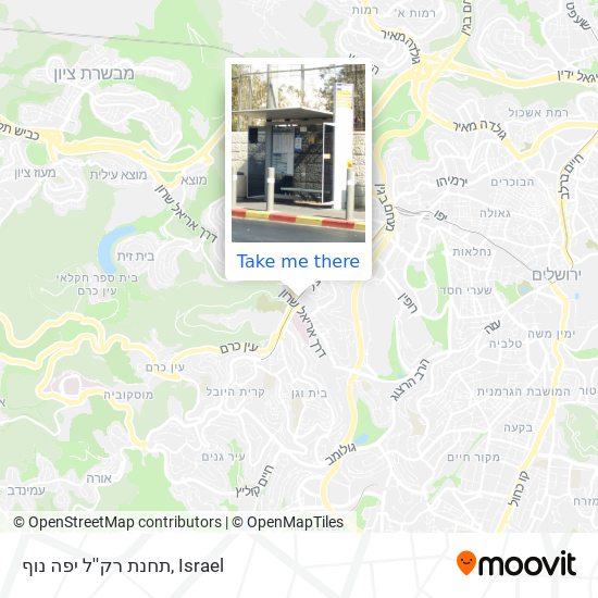 תחנת רק''ל יפה נוף map