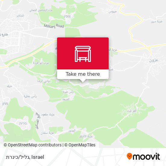 גליל/כינרת map