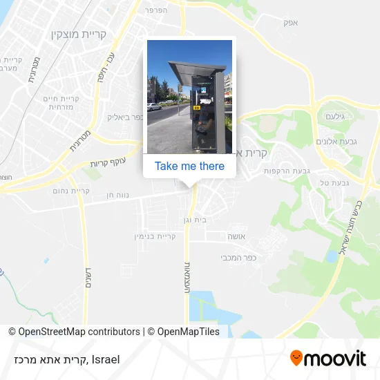 Карта קרית אתא מרכז