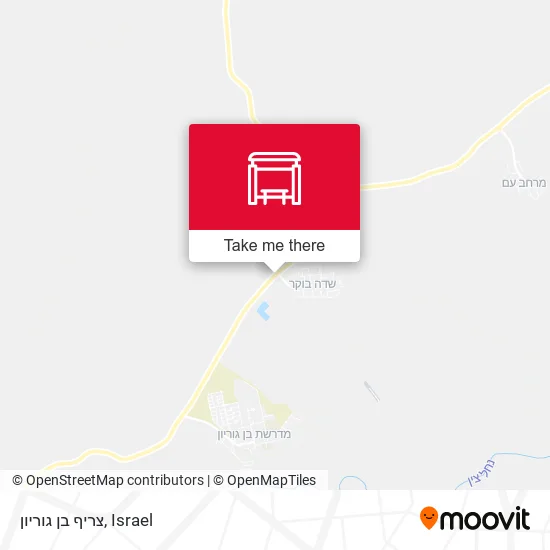 צריף בן גוריון map