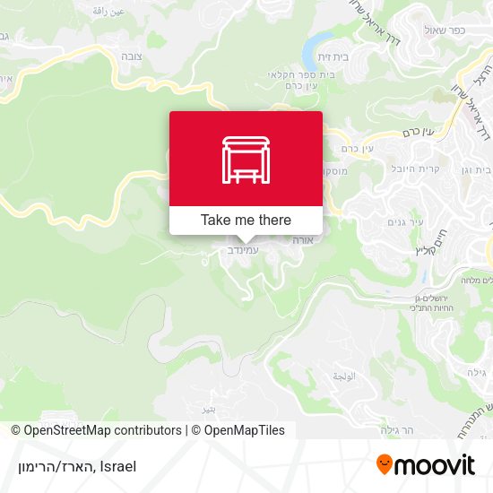 הארז/הרימון map