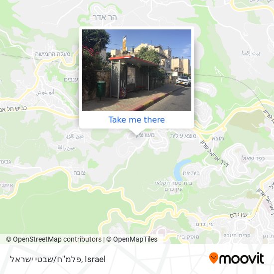 פלמ''ח/שבטי ישראל map