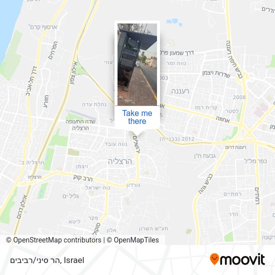 הר סיני/רביבים map