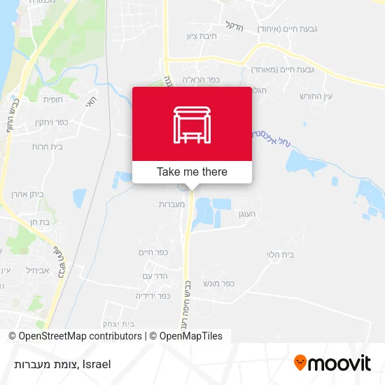 Карта צומת מעברות