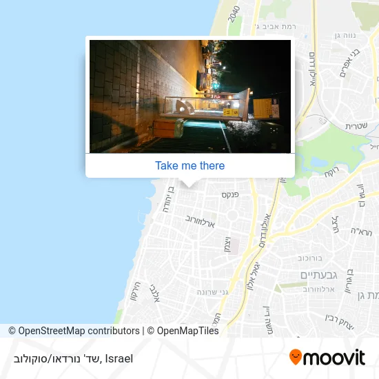 Карта שד' נורדאו/סוקולוב