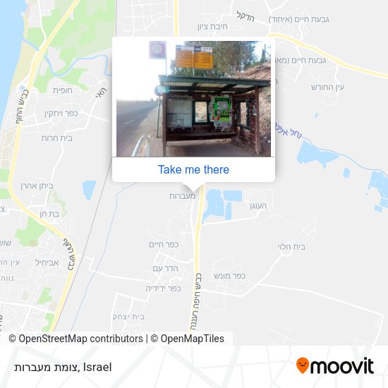 צומת מעברות map