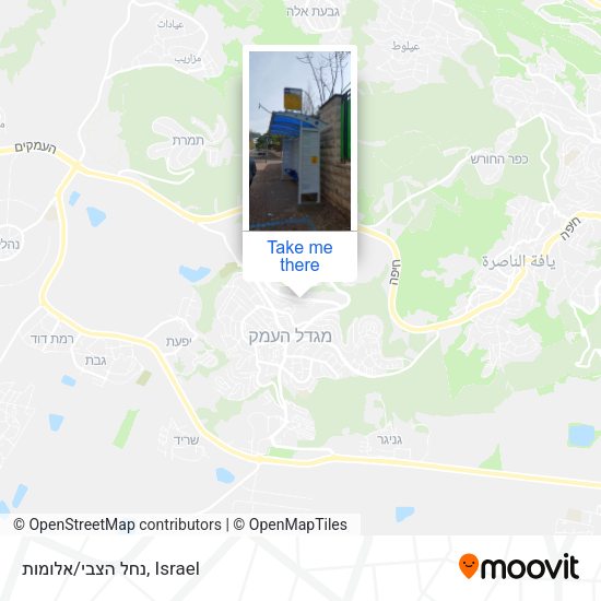נחל הצבי/אלומות map