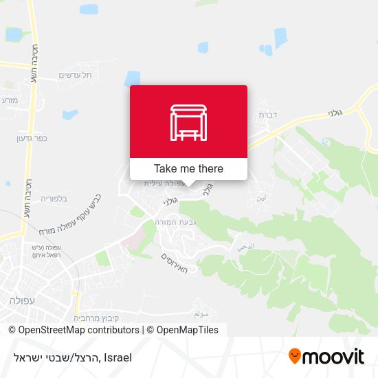הרצל/שבטי ישראל map