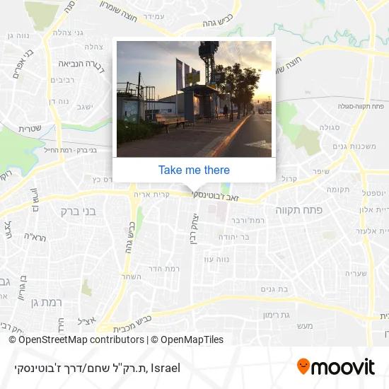 Карта ת.רק''ל שחם/דרך ז'בוטינסקי