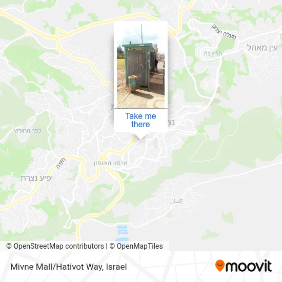 Mivne Mall/Hativot Way map