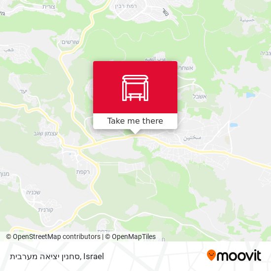 סחנין יציאה מערבית map