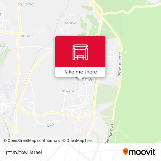 שגב/הירדן map