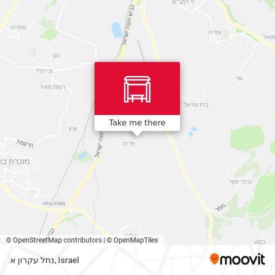 נחל עקרון א map