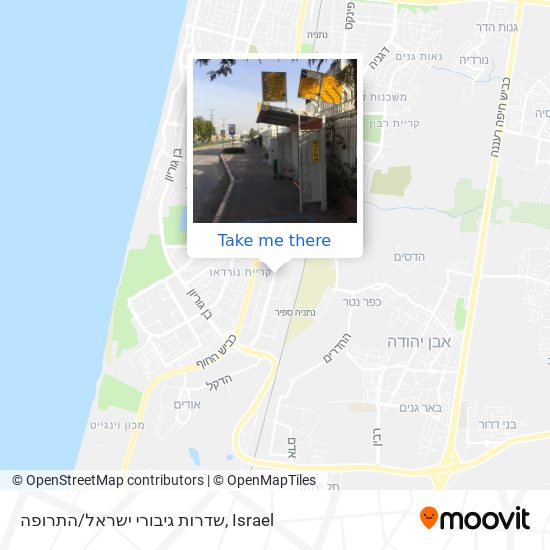 שדרות גיבורי ישראל/התרופה map