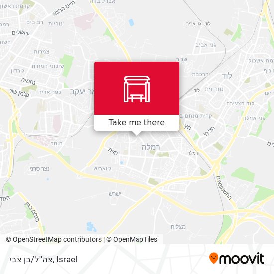 צה''ל/בן צבי map
