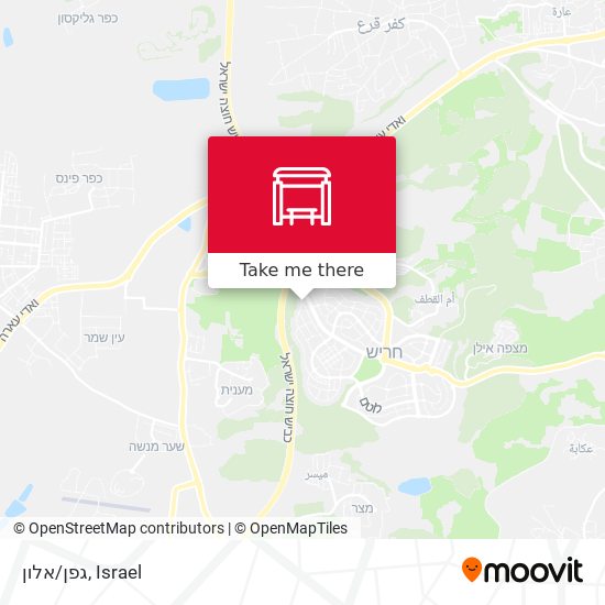 גפן/אלון map