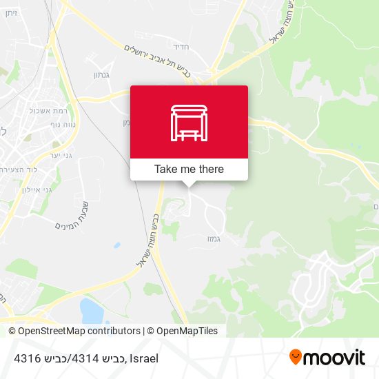 כביש 4314/כביש 4316 map