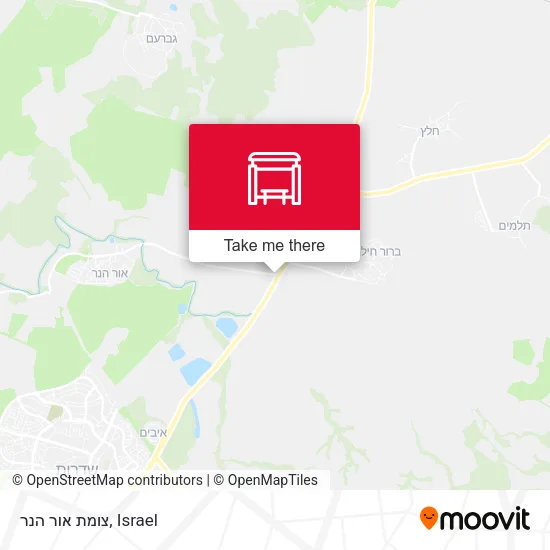 Карта צומת אור הנר