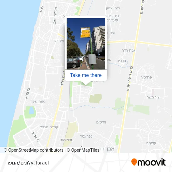 אלונים/הנופר map