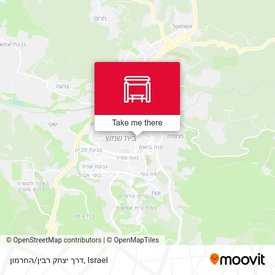 Карта דרך יצחק רבין/החרמון