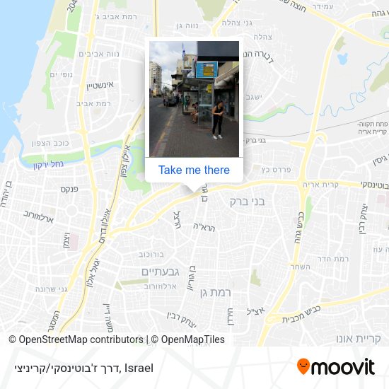 דרך ז'בוטינסקי/קריניצי map