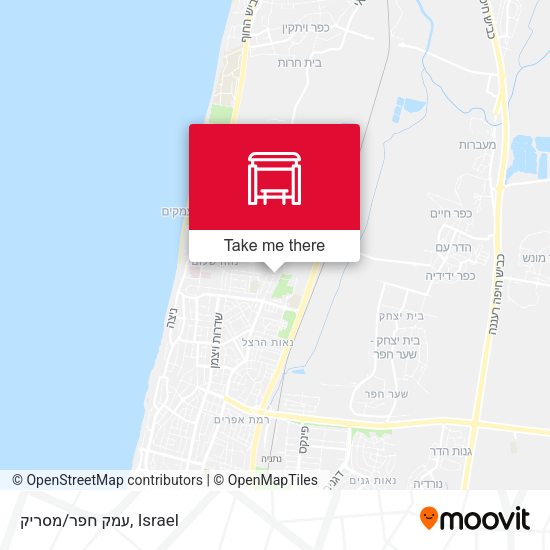 עמק חפר/מסריק map