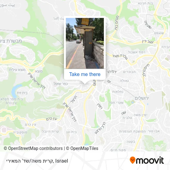 Карта קרית משה/שד' המאירי