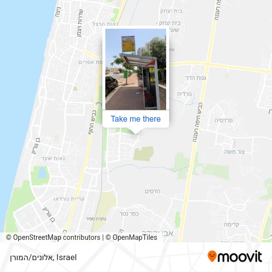 אלונים/המורן map