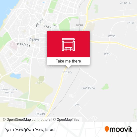 שביל האלון/שביל הדקל map