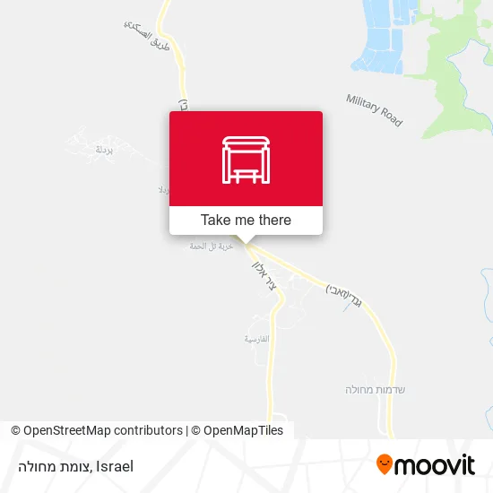 Карта צומת מחולה