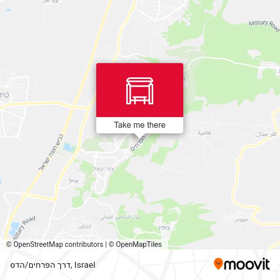 דרך הפרחים/הדס map