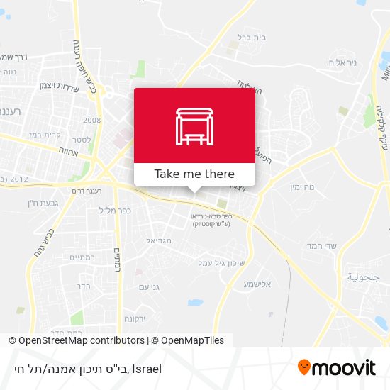 בי''ס תיכון אמנה/תל חי map