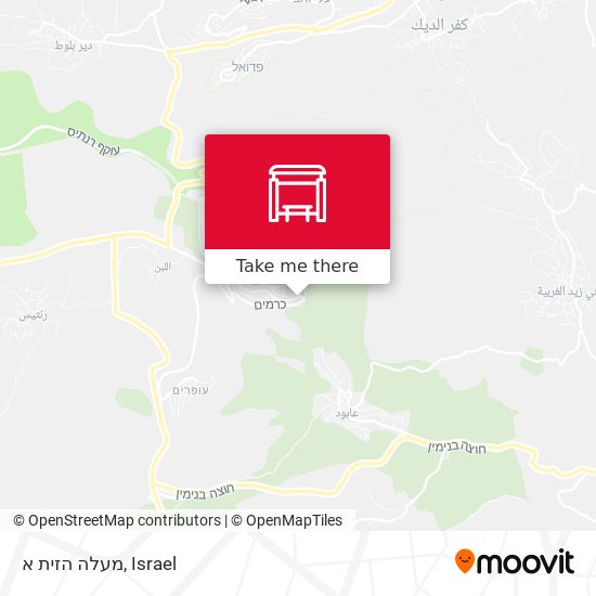 מעלה הזית א map