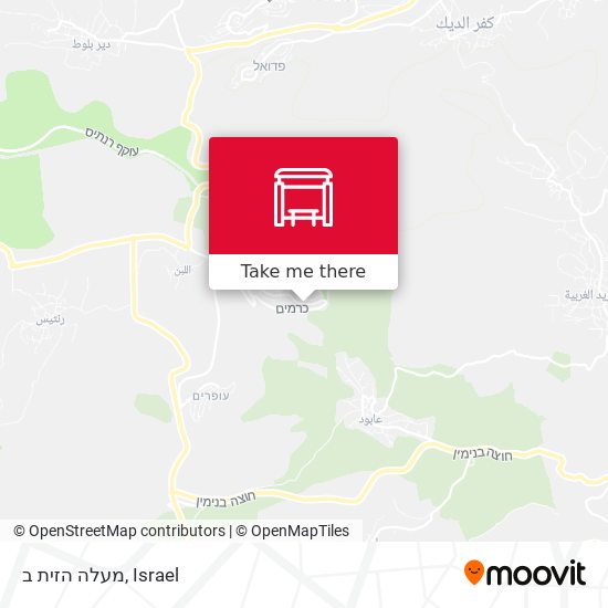 מעלה הזית ב map