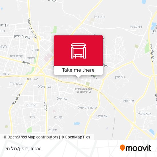 רופין/תל חי map