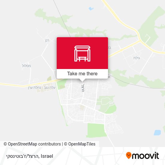 הרצל/ז'בוטינסקי map